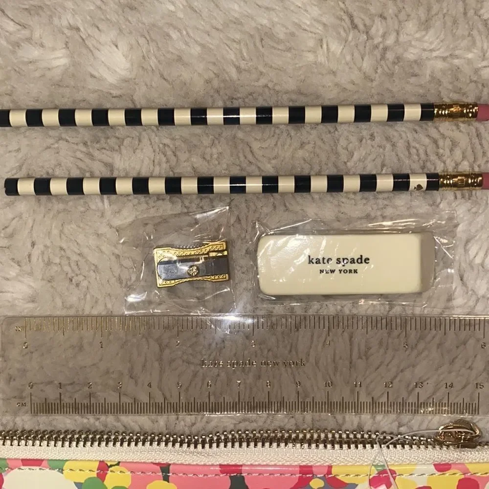 Kate Spade Floral Dot Pencil Pouch!